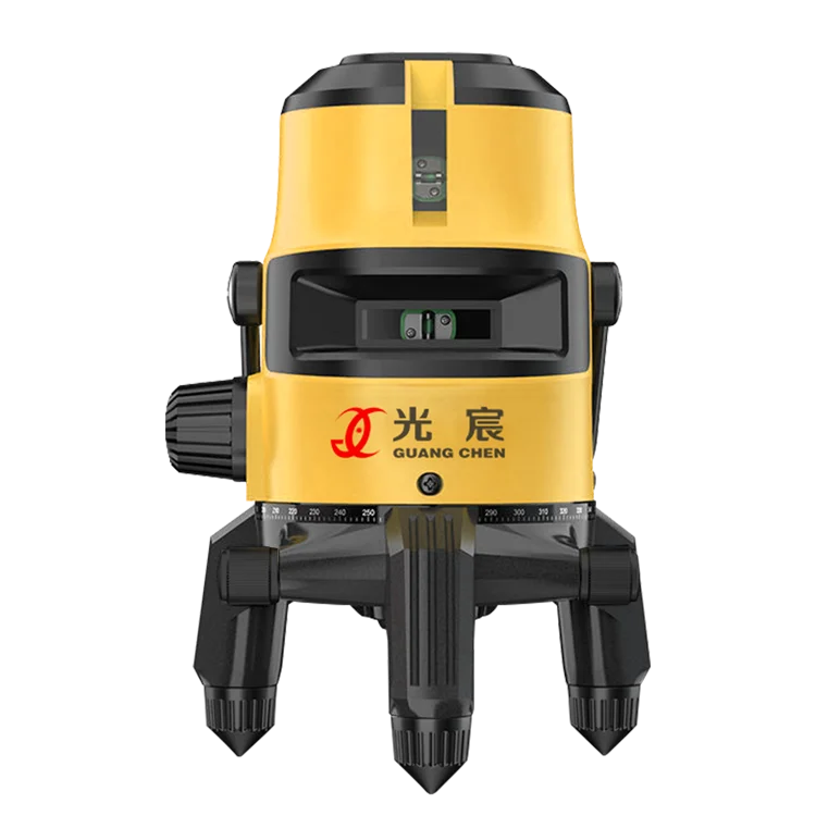 Guang Chen 2 3 5 lines laser level green 360 self leveling floor automatic rotary cross nivel laser