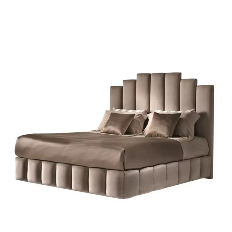 King Bed Luxury Modern Furniture Fabric Soft Bed
