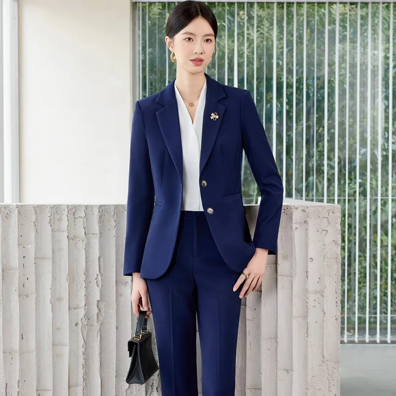 Professional Women's Suit2025New Style Beauty Salon Hotel Manager High-End Workplace Suit Jacket Workwear Autumn