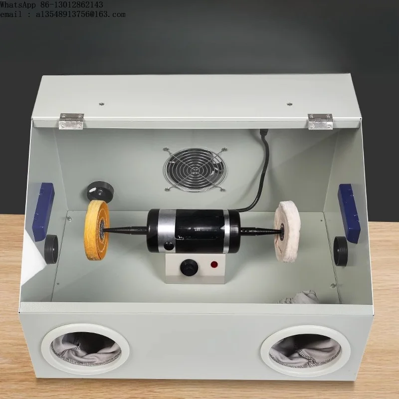 Integrated dustproof tablecloth wheel machine, gold and silver jewelry grinding and polishing machine, with suction layer