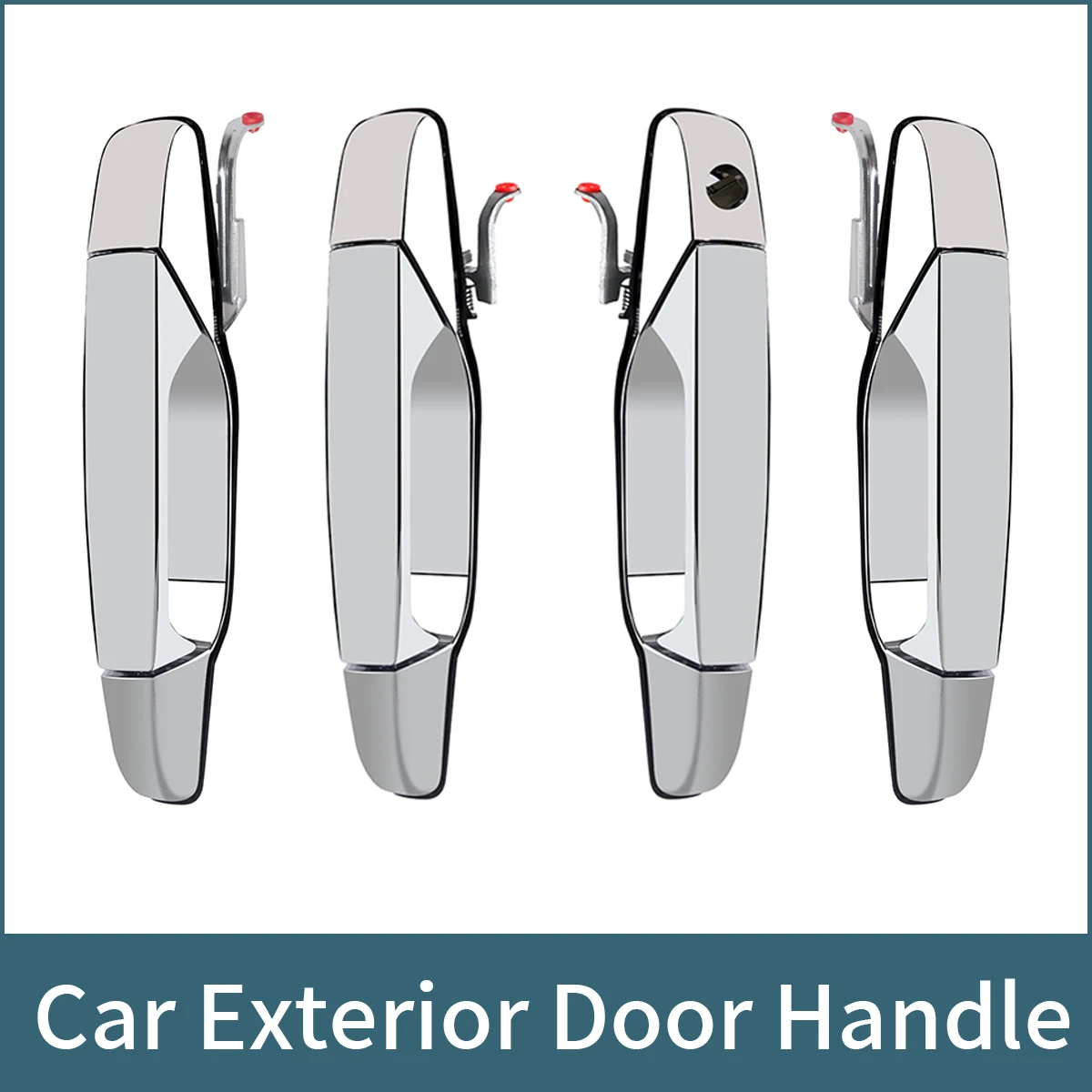 Manija Exterior de Puerta Plateada para Chevrolet Silverado Tahoe Cadillac Escalade GMC Sierra 15915147 15915148 15915619 15915620