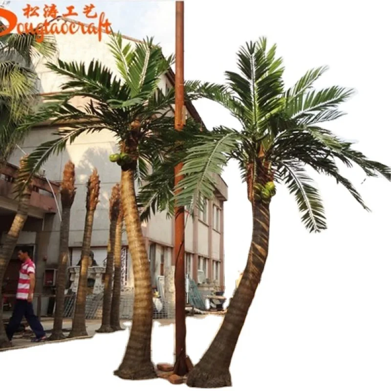 Custom. Outdoor Decorative Trees Big Artificial Plant Coconut Tree For Sale