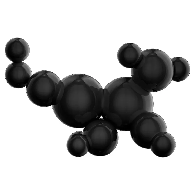 Simple electroplating pile ball ornament study model room sales department abstract ornament creative metal handicraft