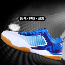 2024 New Table Tennis Shoes Men Women Blue Orange Indoor Court Shoe Unisex Top Quality Badminton Shoes Mens Sports Shoe