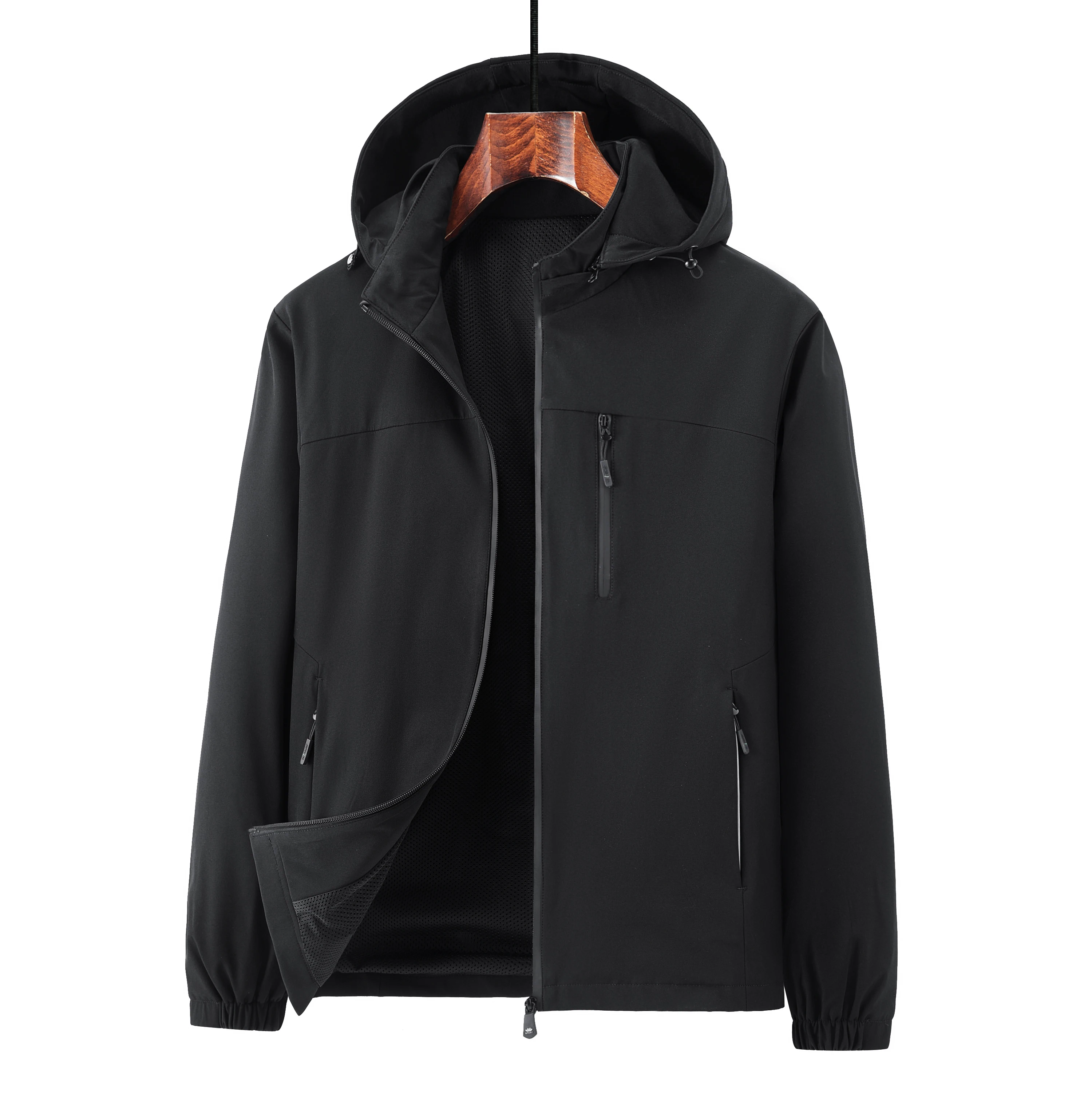 

Detachable Hood, Smooth and Soft Lining, Breathable Mesh Urban Casual Jacket
