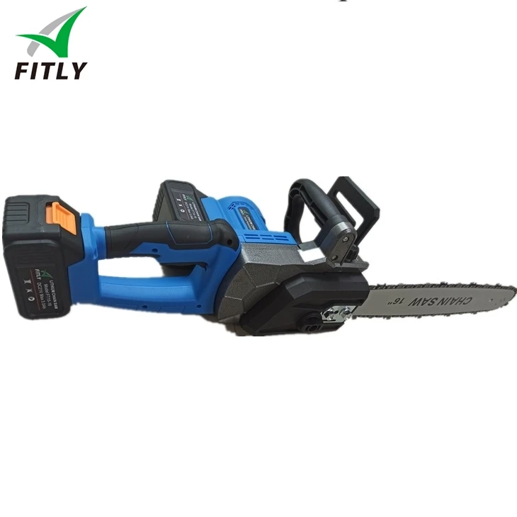 High Power Li-Battery Chainsaw  Electric Chainsaw Tools With Two Batteries