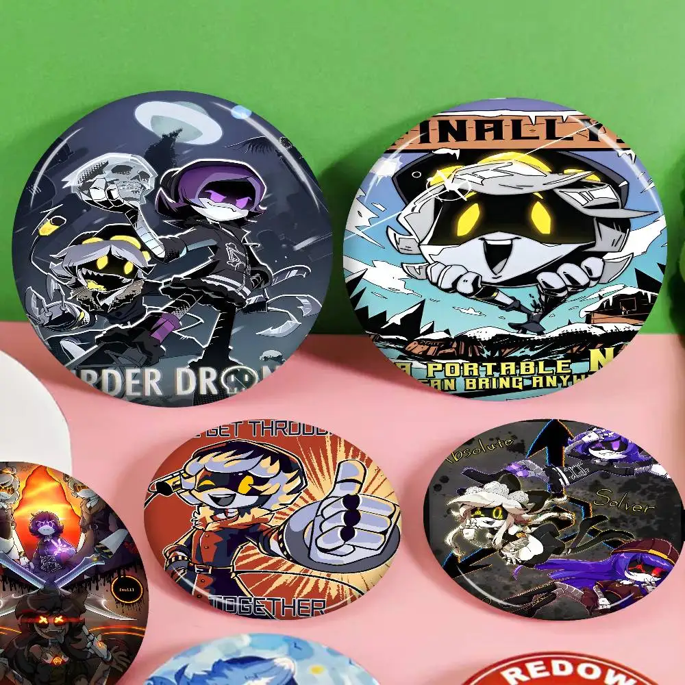 M-Murder D-Drones دبوس زر ناعم قابل للتخصيص للنساء مجوهرات إبداعية شارة مضحكة قبعة لمحبي الكرتون