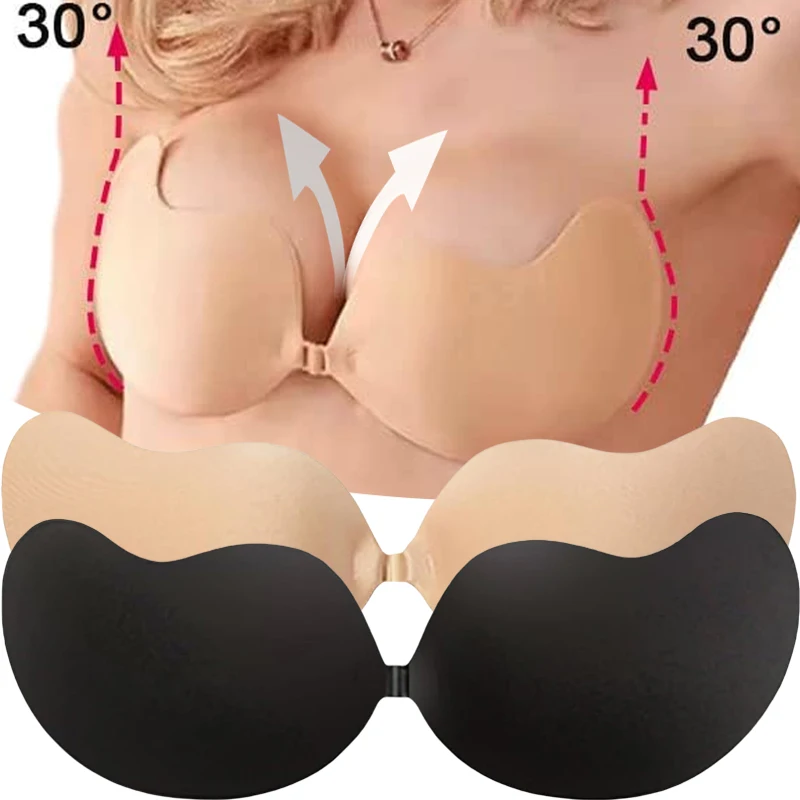 غير مرئية حمالة لاصقة عصا الصدرية حمالة رفع حمالات الصدر النساء الملابس الداخلية سلس سيليكون غطاء للحلمة Bralette الملابس الداخلية
