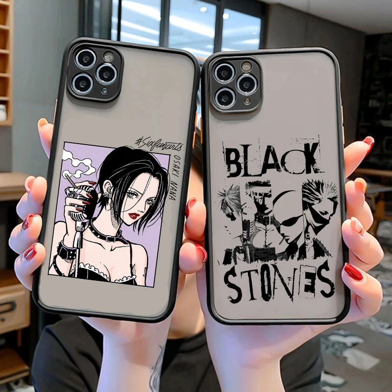 Anime Nana Osaki Cellphone Bumper Clear Matte PC Back Phone Case For iphone 16 15 14 13 12 11 Pro Max 13Mini 16 15 14 Plus case