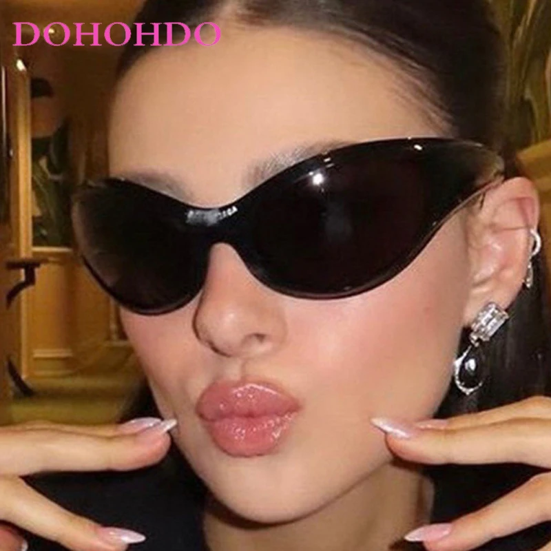

Trendy Luxury Brand Designer Y2K Punk Women's Sunglasses Futuristic Sunglasses Men Outdoor Sports Cycling Eyewear Unisex UV400