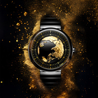 CIGA Design Luxury Watches for Men Automatic Movement 2025 U Series Blue Planet Gilding Version Ceramic Mechanical Wristwatches