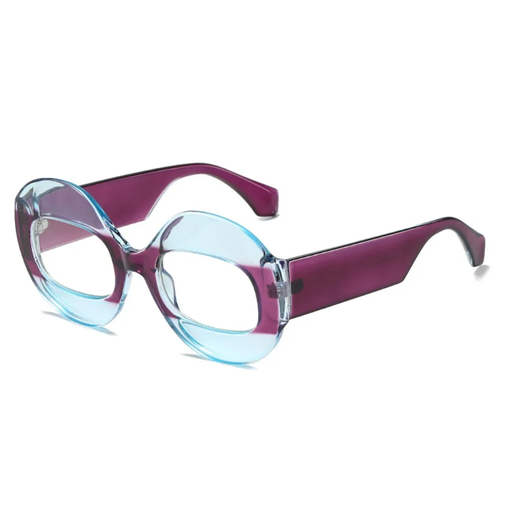 PC Sunglasses Goggles Color-block Gradient Lenses Big Frames Shades Block Glare UV400 UV Protection Sun Glasses Daily Wear
