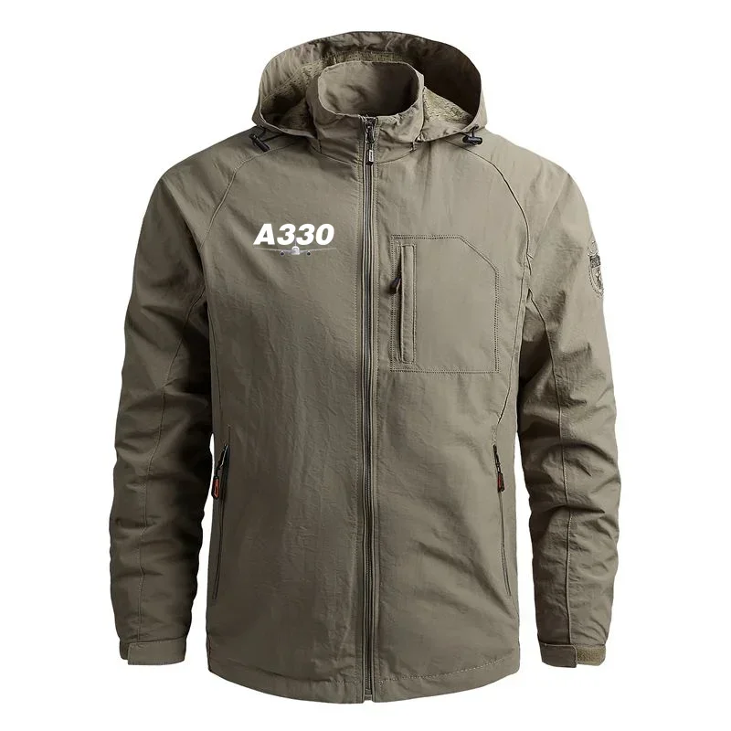 

Casual Outerwear A330 Hooded Flight Aviation Pilots Windbreakers Lightweight Men Jackets Coats
