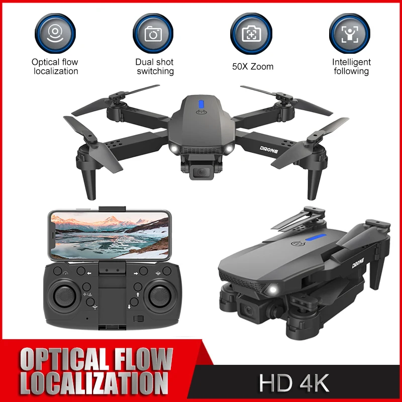 

E88pro Drone High Definition Aerial Photography Optical Flow 4K Dual Camera Aerial Photography Four Axis Remote Control Aircraft