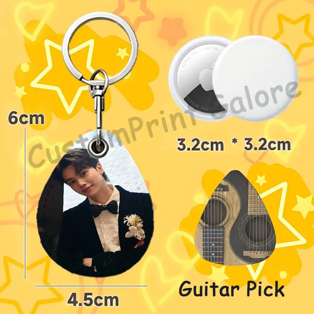 J-Jeong gu-won S-Song K-Kang RFID NFC Payment Fob Easy To Carry Teardrop-Shaped Leather Card Holder Car Key Fob