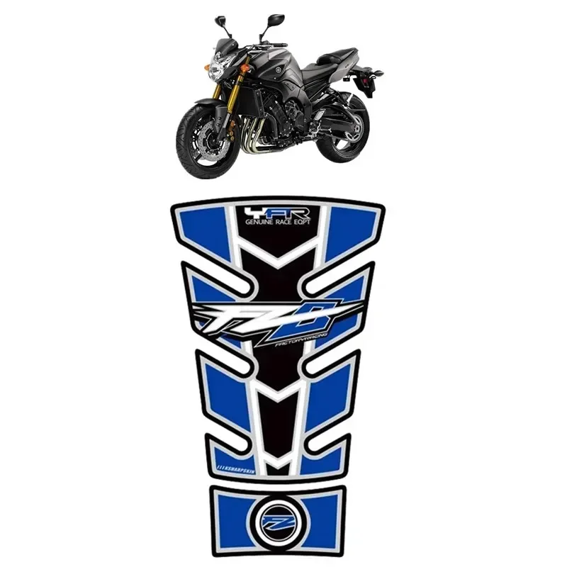 

MOTO For Yamaha FZ8 2010 - 2015 Motorcycle Tank Pad Protector 3D Gel Sticker Decal - 5