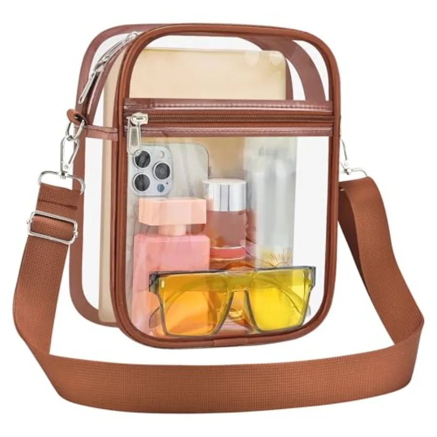 Clear Purse Stadium Tranrent enger Bag Stadium Appd Men and Women Clear Body Bag