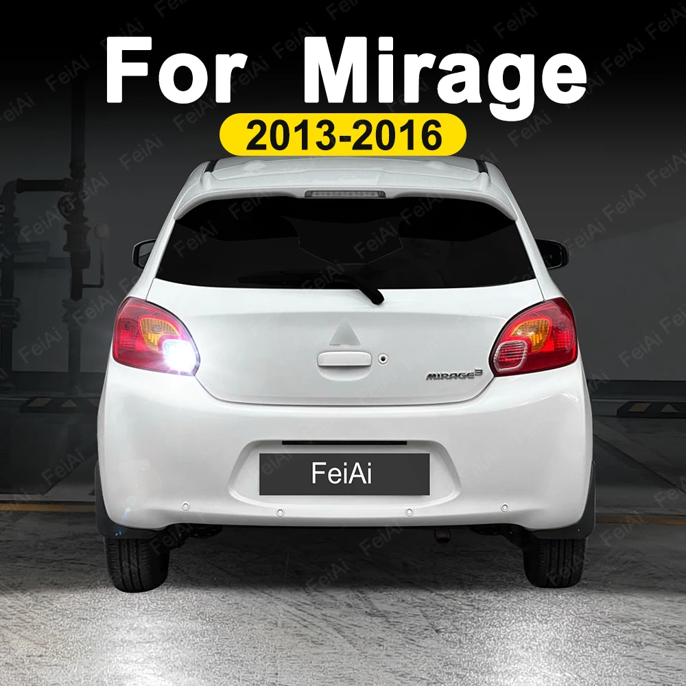 Para mitsubishi mirage led lâmpada de ré 2013 2014 2015 2016 acessórios mirage super brilhante led flash carro invertendo luz