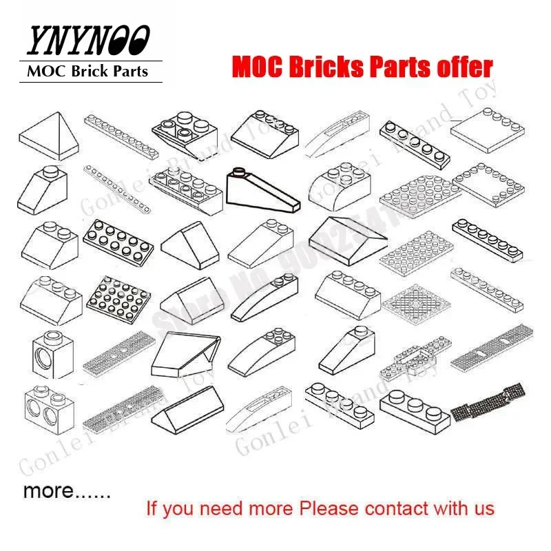 Extra Fee/ MOC Technical Brick Parts/ PDF Instructions offer/ Classic customization/ Special needs Building Blocks DIY Toys