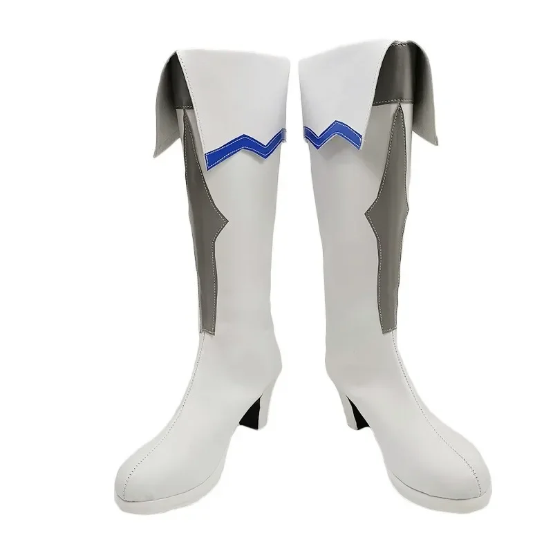 Yuki Asuna Cosplay Shoes Anime Sword Art Online Cosplay Prop PU Leather Shoes Halloween Carnival Boots Custom Made view 5
