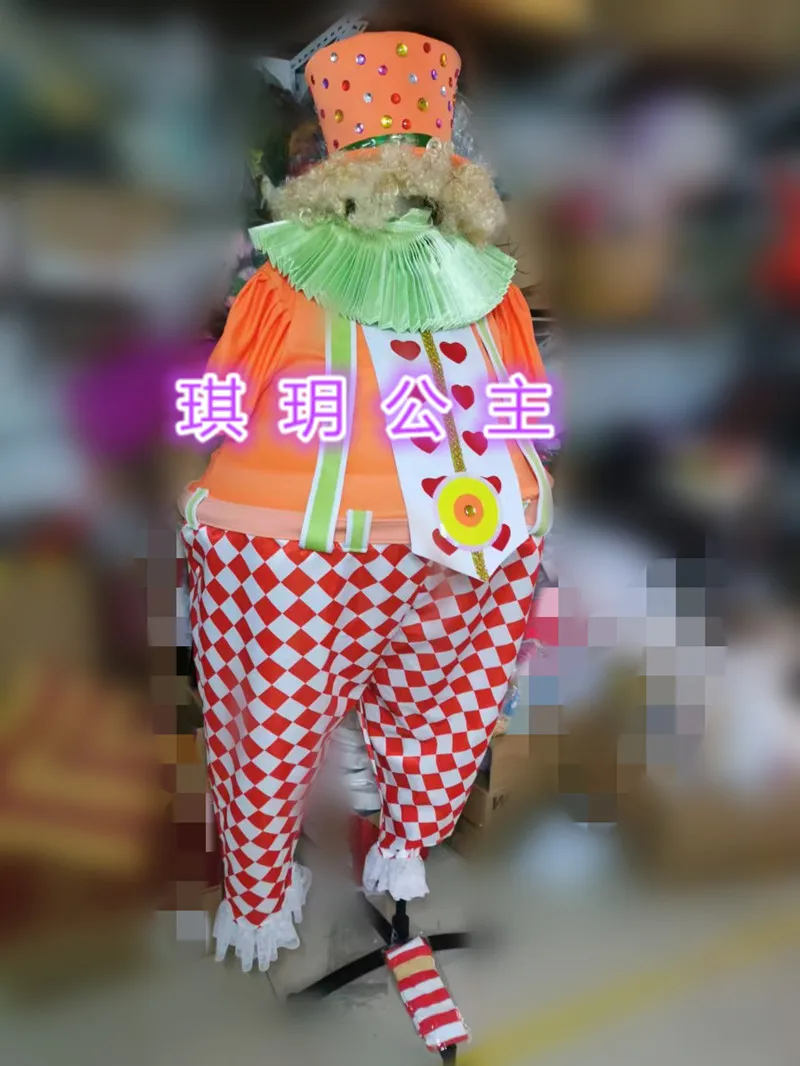 Clown Perform Costume Fat Funy Suit Joker Cruise