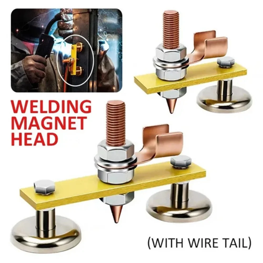 Imagem -02 - Stud Welding Machine Conector Magnético à Terra Suporte Car Spotter Spot Earth Auto Dent Repair Spare Parts Carroçaria