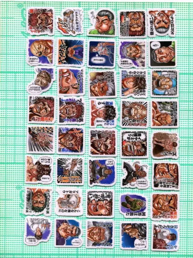 40pcs BAKI hanma baki Hanma Yujirō2-3cm diy cute STICKER Z629