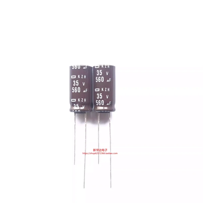 10-100PCS 560UF 35V Japanese Black Diamond 35V560UF 10X20 KZH high-frequency low resistance electrolytic capacitor