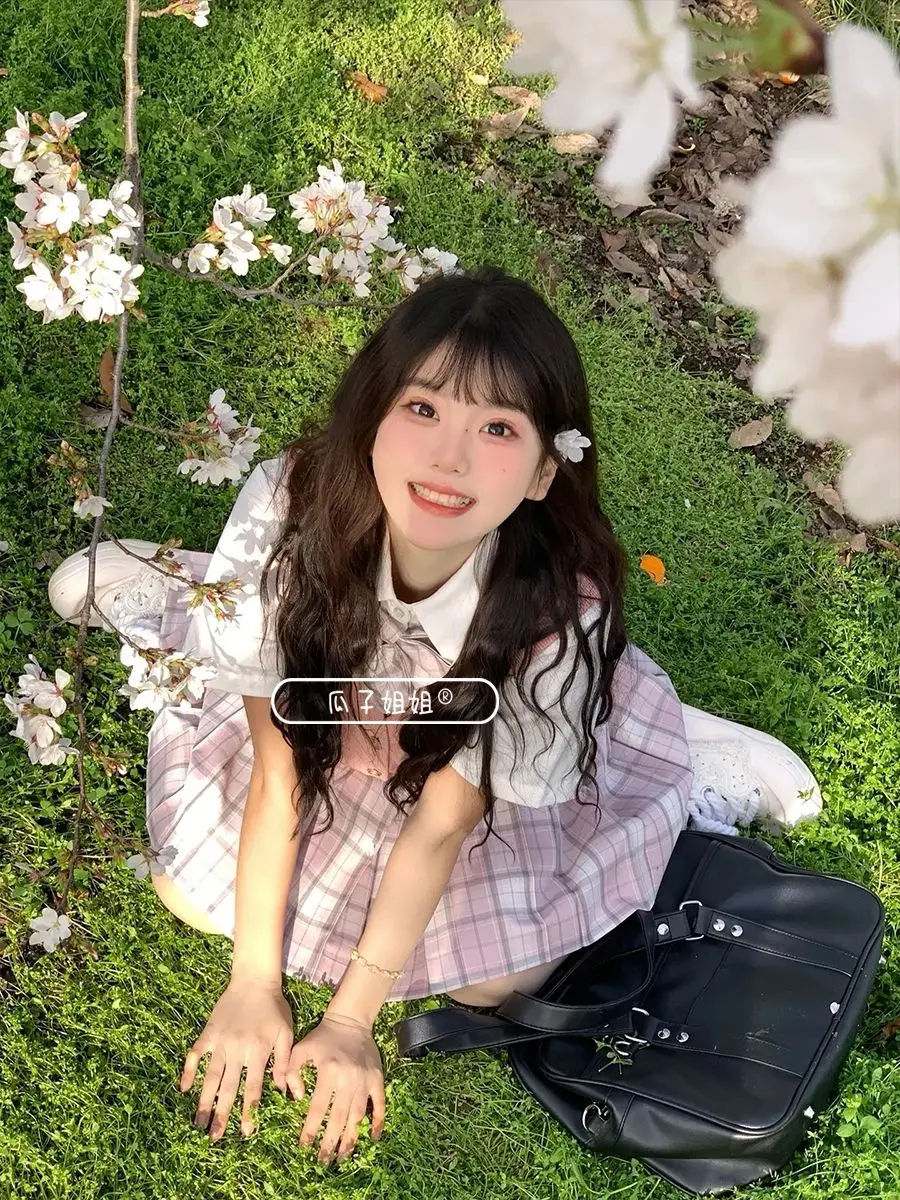 Japan Full Set Jk Sweater Vest Women Cute Casual Preppy Kawaii Japanese Style Soft Female Sweet Fit Sleeveless Knit Chic
