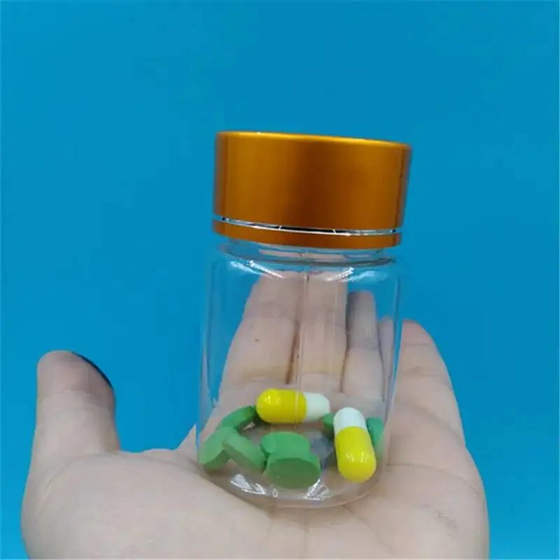 50PCS 50ml 100ml 200ml Empty Lucency Plastic Bottles Retail Pill Bath Salt Candy Originales Packaging Containers