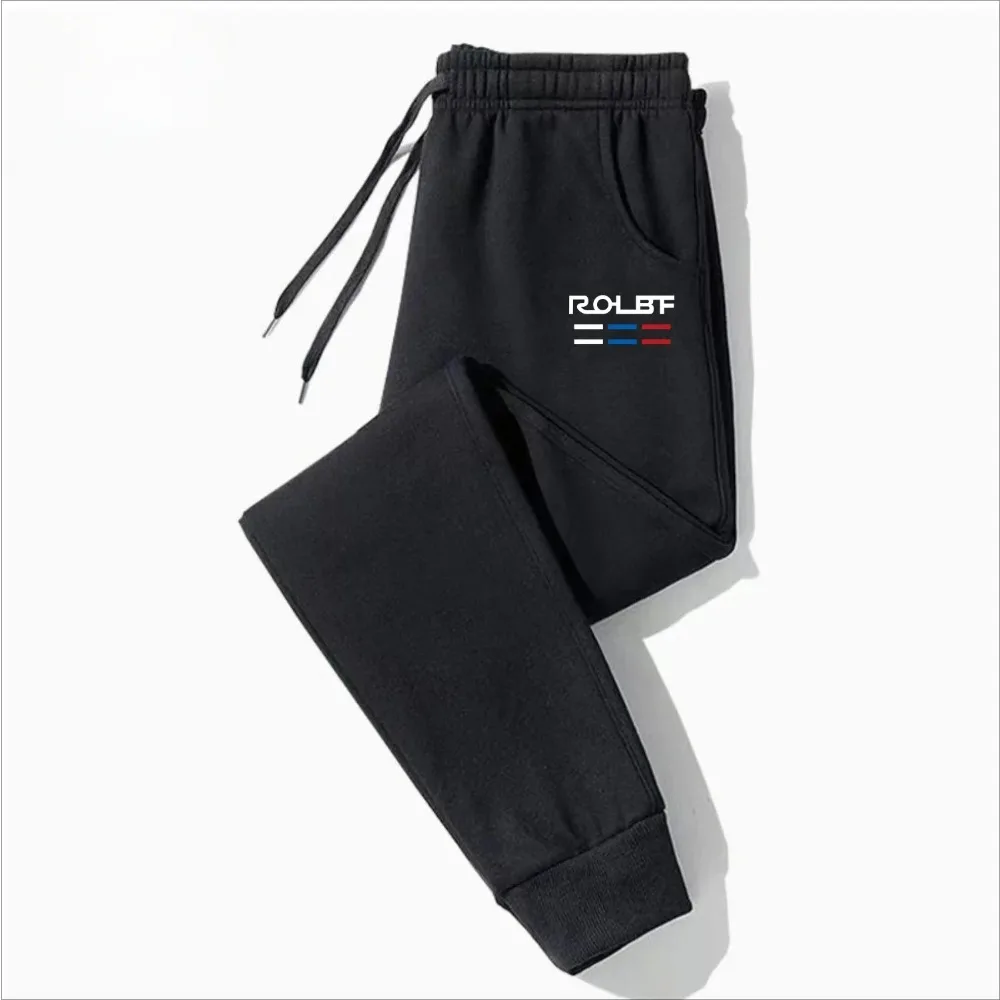 

Pantalones deportivos sueltos y versátiles para hombre para primavera y otoño, pantalones casuales de color sólido de moda