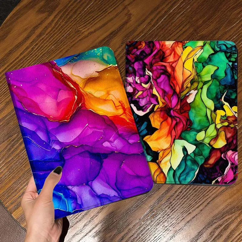 

Colorful Abstract Art Pattern Tablet Case For Samsung Galaxy Tab S7 S8 S9 S10 FE Lite Gift