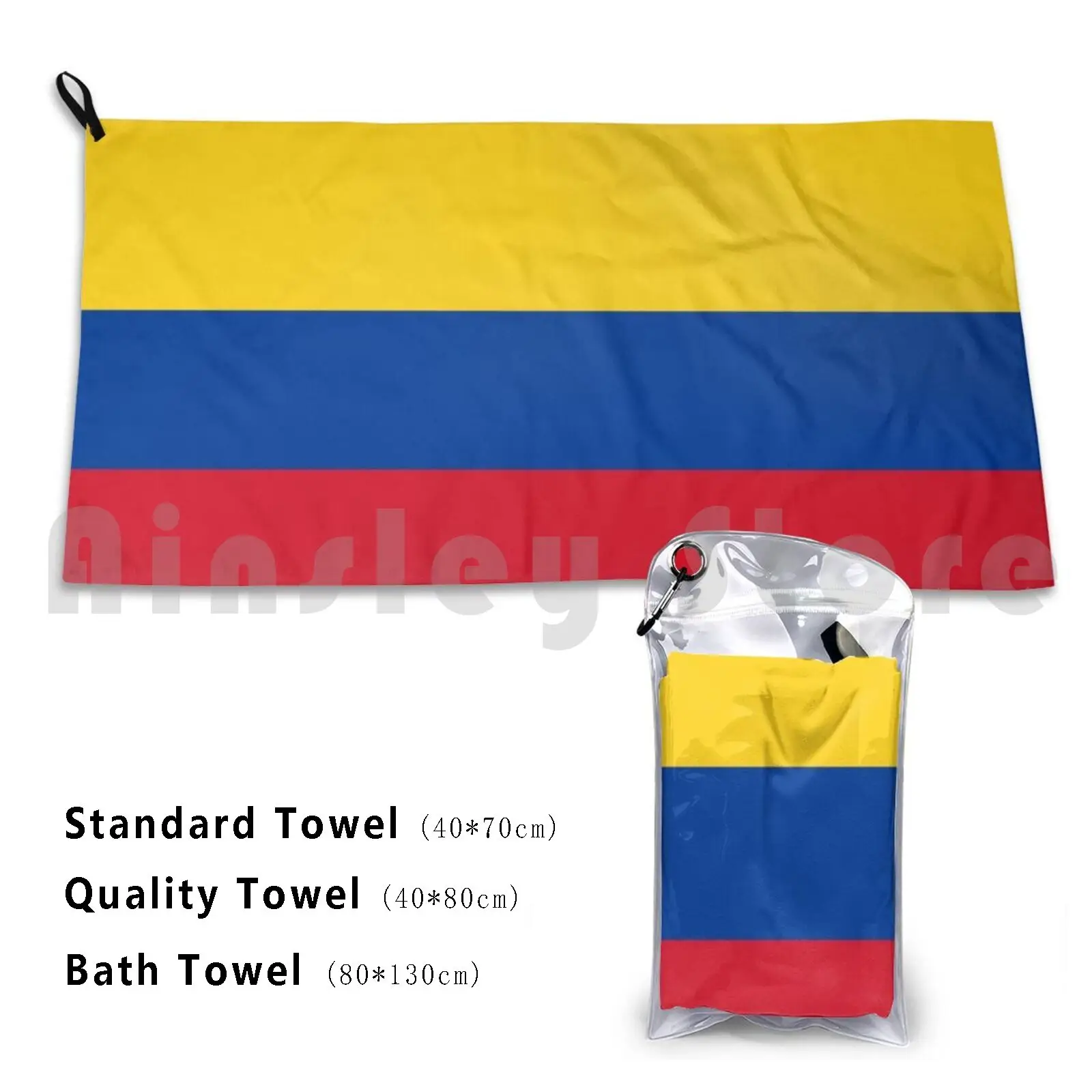 Colombian Flag Of Colombia Bath Towel Beach Cushion Colombian Flag Colombia Colombian City Girls Colombian