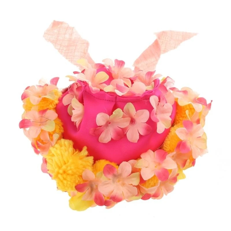 

Цветочная шляпа-повязка на голову для маленьких девочек, реквизит для фотосессии, шляпа-повязка для волос для новорожденных,