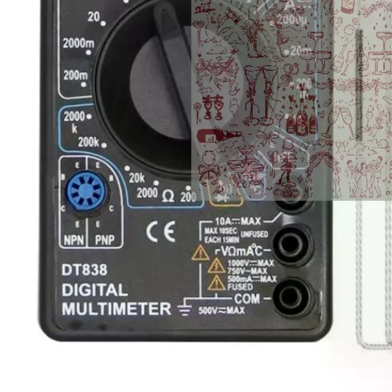 DT830B Mini Digital Multimeter Handheld Voltmeter Ammeter Multi Tester Automotive & Electrical Circuit Repair Tool