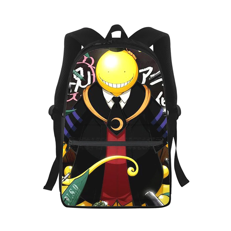 Mochila Escolar 3D Print para Crianças, Bolsa de Ombro Estudantil, Assassination Classroom, Homens e Mulheres, Bolsa para Laptop, Viagem, Moda