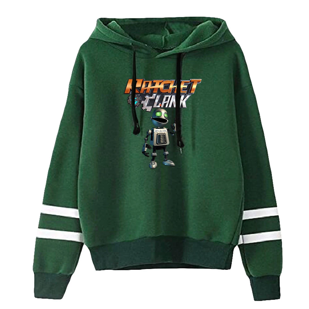 Sweat à capuche à manches sans poche pour hommes et femmes, vêtements d'extérieur unisexes, streetwear Harajuku, jeu Clichet Clank: Rift NOTE