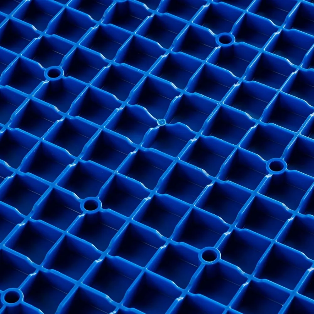 Blaue 12-Zoll ineinandergreifende Diamant-Garagenbodenfliesen, 50-teiliges Set, robust für schnelle Installation