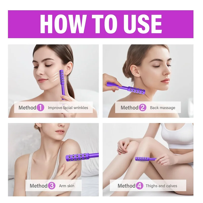 ABLE-30 Germanium Stone Face Roller, Facial Massage Tool For Up Lifting, Skin Tightening And De-Puffing, Uplift Face Roller