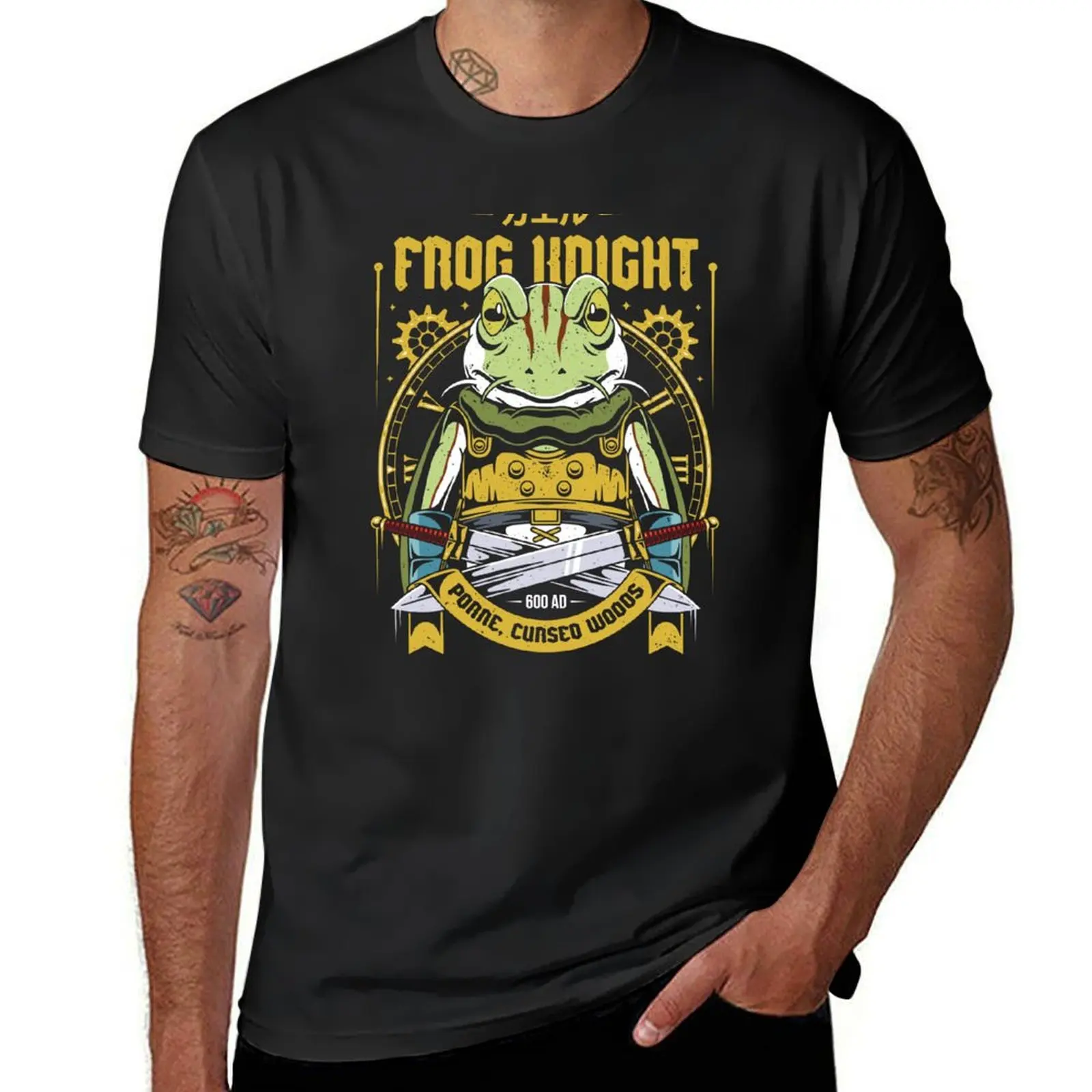 

Glenn Frog Knight T-Shirt anime summer clothes for a boy t shirt for men