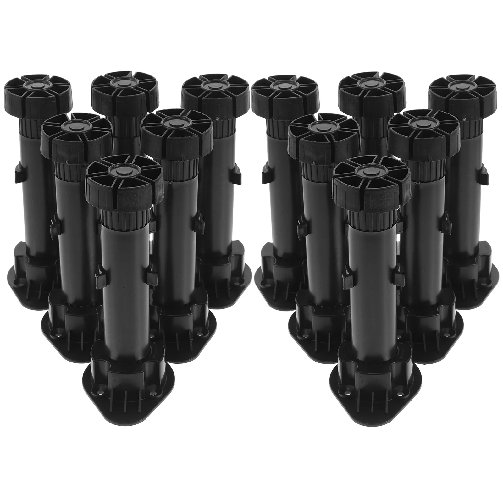 

12pcs Cabinet Support Legs Adjustable niture Levelers Heavy Duty Durable Pp Material Easy Installation For Kitchen Bathroom