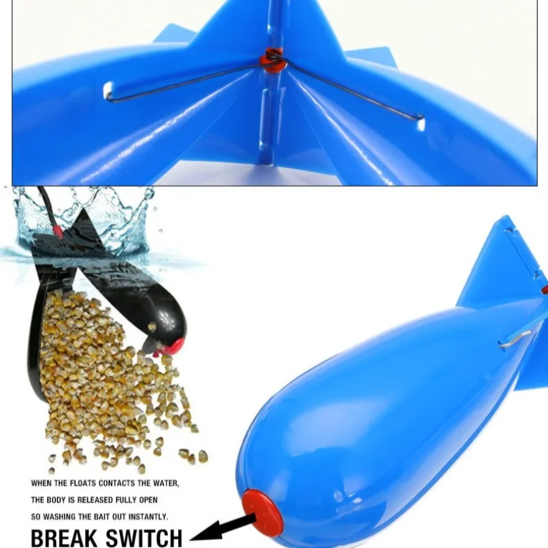 

Carp Fishing Large Rockets Bom b Fishing Tackle Feeders Pellet Rocket Feeder Float Bait Holder Maker Tackle Accessories