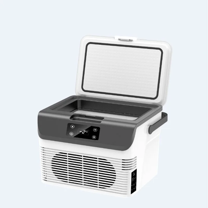 Dual Use Car Home Mini Refrigerator, 12V 24V Portable Vehicle Fridge for Truck Automobile, Cold Storage Box for Travel Camping