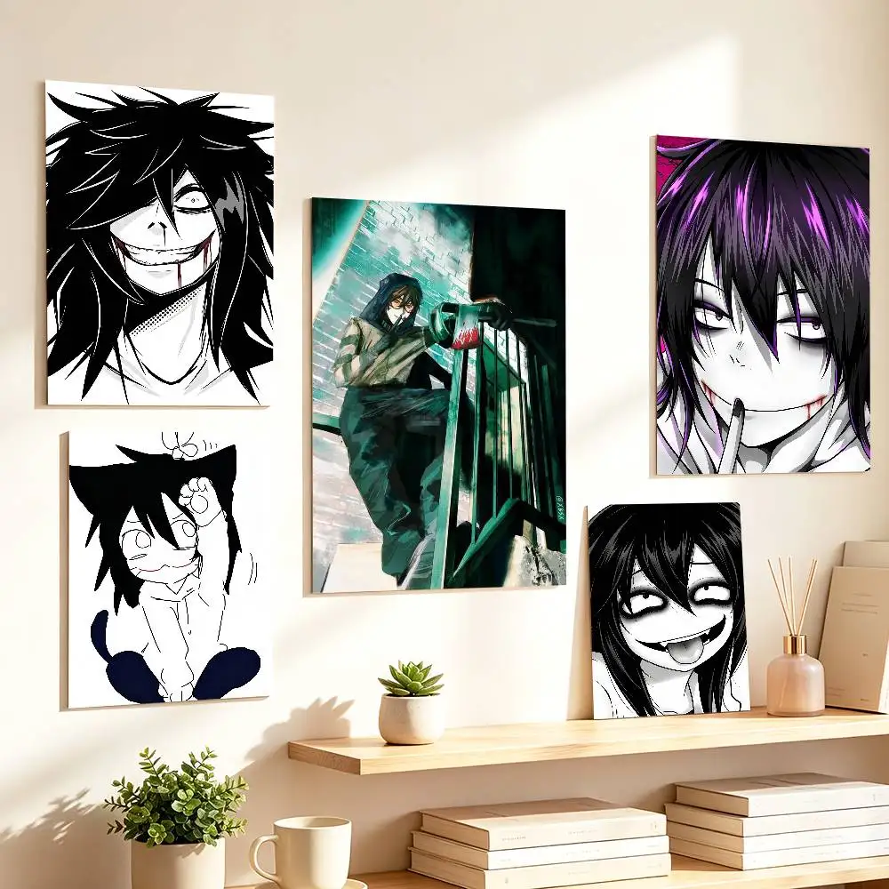 Urban Legend Figure Jeff the K-Killer   Poster HD Self Adhesive Waterproof Wall Art Ideal for Home Office Dorm Gift