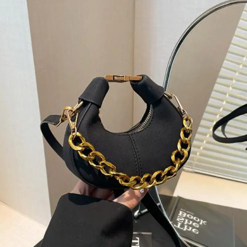 

Luxury Brand Women's Fashion Bag 2024 Mini Dumpling Bag Women's New Casual And Versatile Chain Messenger Bags