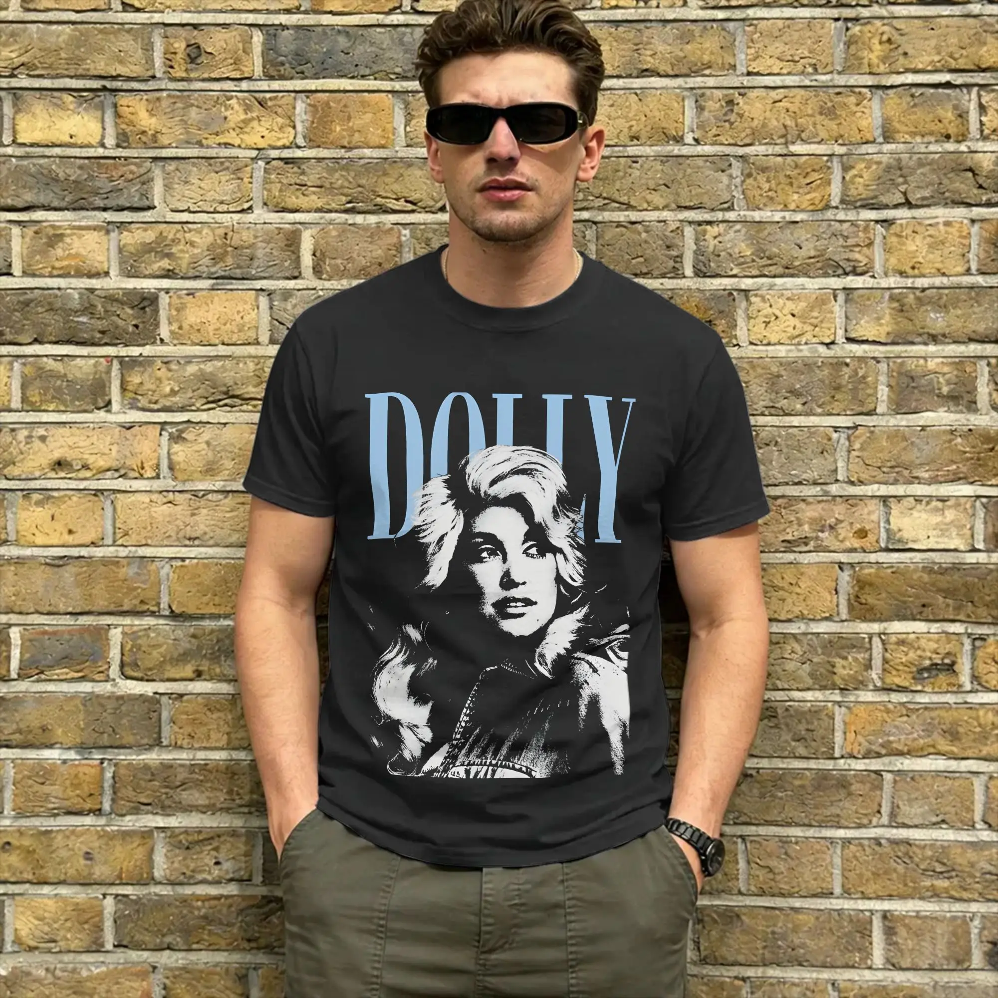 Novelty Dolly Parton Memorial  T-Shirt for Men O Neck Cotton T Shirts  Short Sleeve Tees Summer Clothes