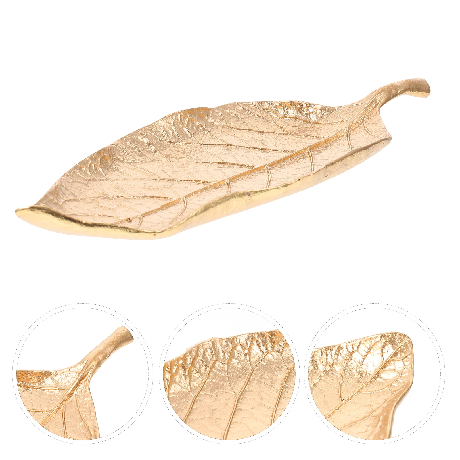 

1 шт. металлический поднос для ювелирных изделий, элегантный прочный держатель для хранения, домашний декор, кольцо, ожерелье, органайзер, дизайн листа