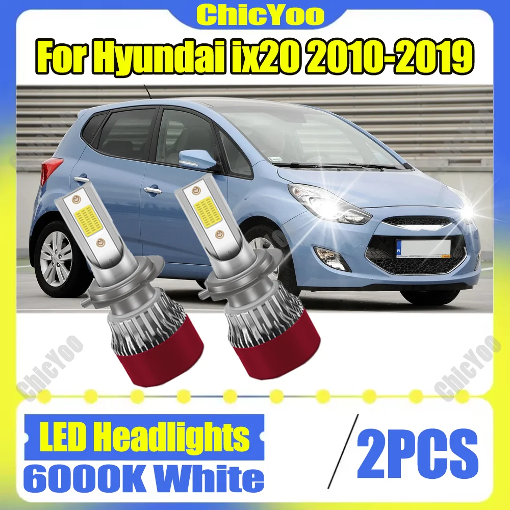 

2X 6000K White Canbus LED Headlight 150W 30000LM Turbo Light For Hyundai ix20 2010 2011 2012 2013 2014 2015 2016 2017 2018 2019