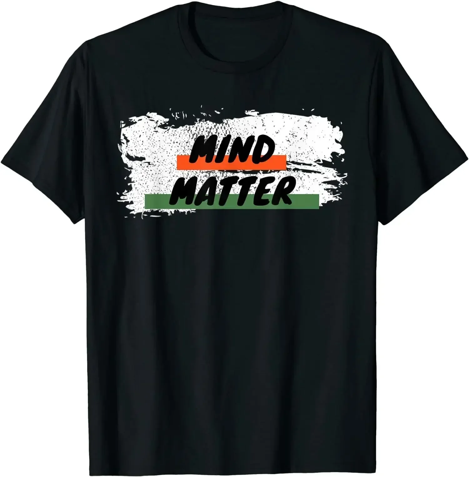 Mind Over Matter Growth Mindset For Crewneck Cotton T Shirt Men Casual Short Sleeve Tees Tops Dropshipping