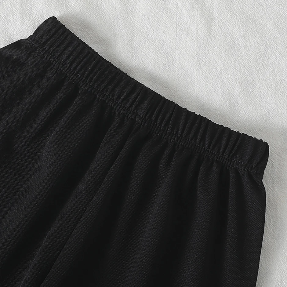 2-teiliges Frühlings-/Sommer-Kinderset mit mehrfarbigem, schnell trocknendem Sport-Buchstabendruck für Jungen und Mädchen, lässig, kurzärmelig – Detail 31
